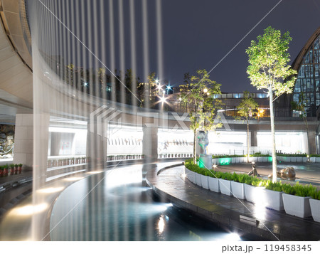 Twilight view of the Daan Park subway station 119458345