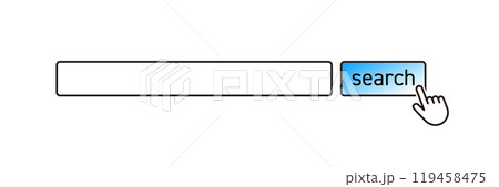 インターネット検索窓・検索エンジンのアイコンイラスト 119458475