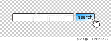 インターネット検索窓・検索エンジンのアイコンイラスト 119458475