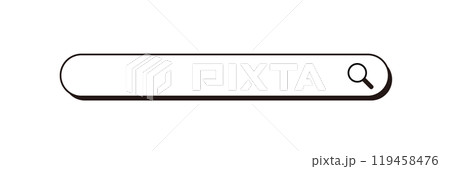 インターネット検索窓・検索エンジンのアイコンイラスト インターネット検索窓・検索エンジンのアイコンイラスト 119458476