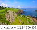 葦毛崎展望台からの太平洋と鮫角灯台 119460406