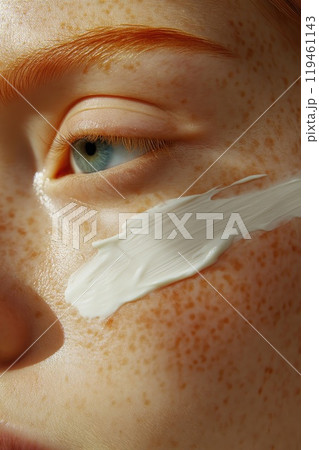 Detail of Cream Application 119461143