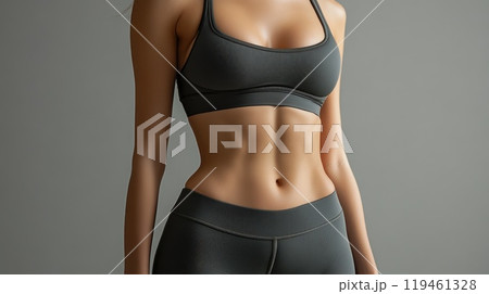 Elegant Slender Woman in Graceful Pose Elegant Slender Woman in Graceful Pose 119461328