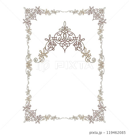 Vintage traditional realistic black and color frames set on white background isolated vector illustration 119462085