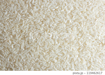 Dry Uncooked White Rice Background Dry Uncooked White Rice Background 119462617