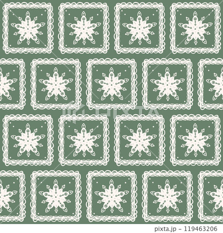 Seamless pattern with abstract ornament. Geometric scribble endless background. Tile continuous ornament. Vector hand drawn illustration. Seamless pattern with abstract ornament. Geometric scribble endless background. Tile continuous ornament. Vector hand drawn illustration. 119463206