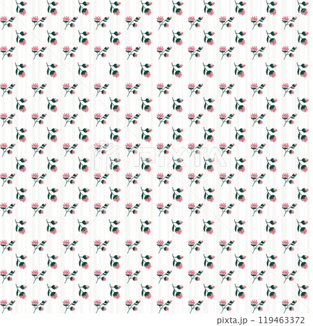 Seamless delicate pattern with cactus flowers on a white background Seamless delicate pattern with cactus flowers on a white background 119463372