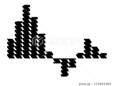 Sound wave. Audio digital equalizer technology, musical pulse vector Illustration. Voice line waveform or volume level symbol. Curve radio wave 119463460