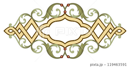 Vintage traditional realistic black and color frames set on white background isolated vector illustration Vintage traditional realistic black and color frames set on white background isolated vector illustration 119463591