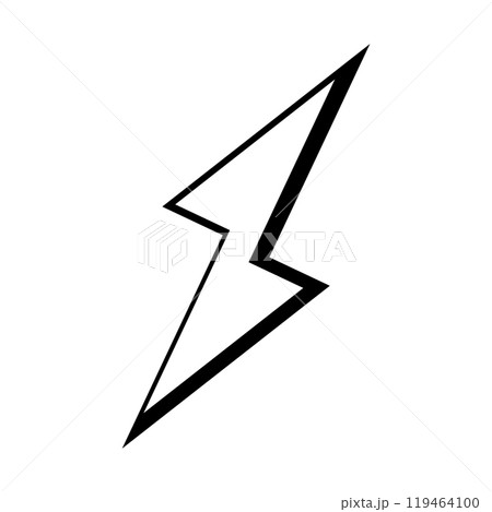 Lightning Illustration Icon Lightning Illustration Icon 119464100