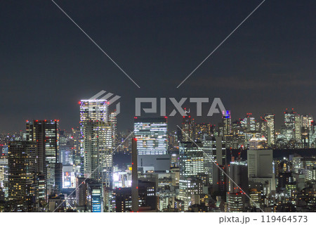 渋谷、新宿の夜景 渋谷、新宿の夜景 119464573