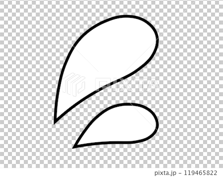 Sweat mark icon (black and white) 119465822