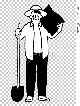Man carrying loads for farm work_2 Man carrying loads for farm work_2 119465895