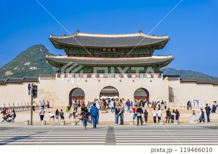 ソウル　光化門　※一部ソフトフォーカス 119466010