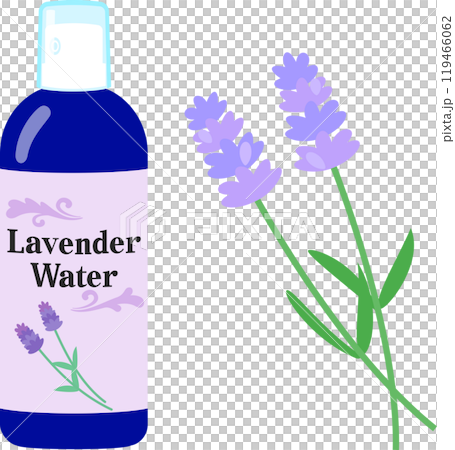 スプレーボトル入りのラベンダーウォーター スプレーボトル入りのラベンダーウォーター 119466062