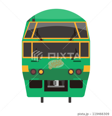 キハ71系「ゆふいんの森」のベクターイラスト キハ71系「ゆふいんの森」のベクターイラスト 119466309