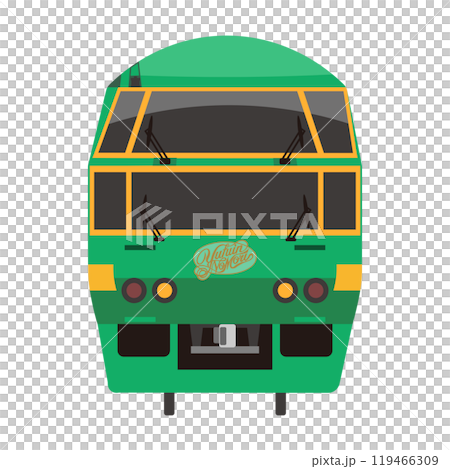 キハ71系「ゆふいんの森」のベクターイラスト キハ71系「ゆふいんの森」のベクターイラスト 119466309
