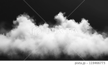 黒背景と煙 119466773