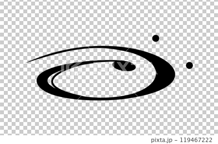 Illustration of a flowing black Japanese pattern Illustration of a flowing black Japanese pattern 119467222