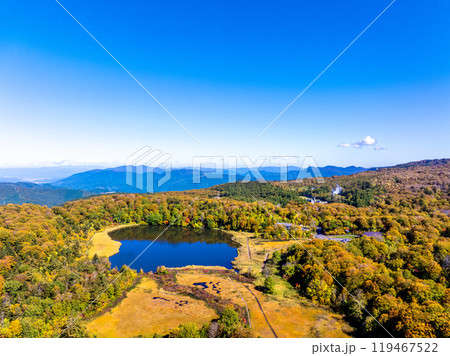 秋の八幡平大沼(秋田県鹿角市) 秋の八幡平大沼(秋田県鹿角市) 119467522