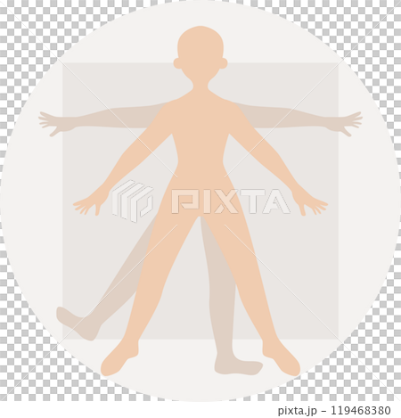 Design Tips: Da Vinci's Vitruvian Man's Cute Human Figure 119468380