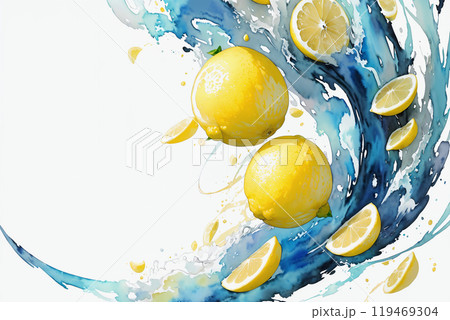 水彩画・野菜果物 レモン_04 119469304