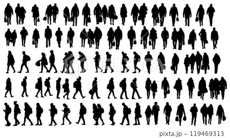 People walking on street, People walking Crosswalk street Sign 119469313