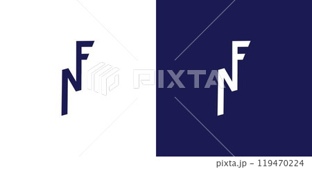 Modern and unique NF logo design Modern and unique NF logo design 119470224