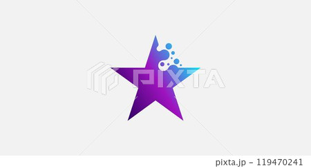 Unique and modern The cleanliness star logo design 4 Unique and modern The cleanliness star logo design 4 119470241