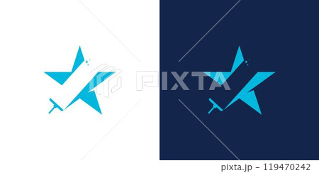 Unique and modern The cleanliness star logo design 119470242