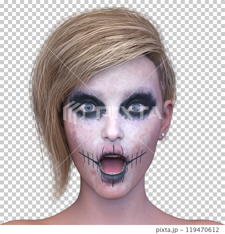 Horror make-up ladies 119470612