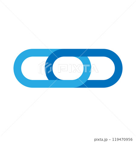 Link icon logo design template isolated illustration 119470956