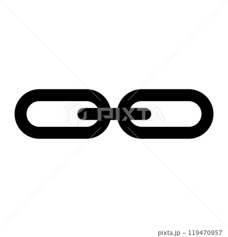 Link icon logo design template isolated illustration Link icon logo design template isolated illustration 119470957