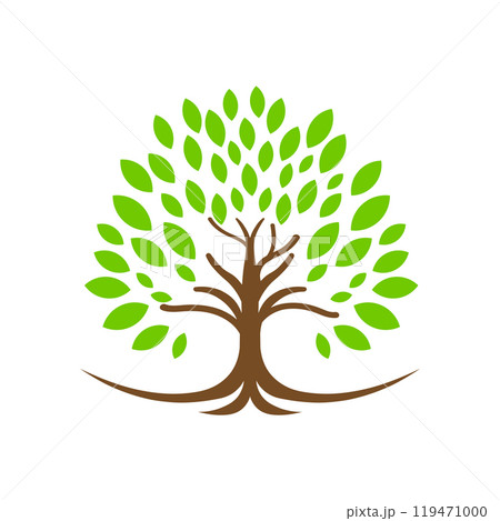 Tree icon logo design template isolated illustration 119471000