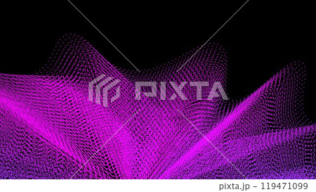 Blue abstract wave background with copy space.and Abstract Waving Line Particle Technology Background 119471099