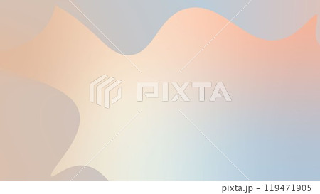 Wavy pastel gradient mash flow shape background landing page. Trendy tones of modern color blue, green, and orange blend background design for cover, poster, flyer, presentation, advertising, banner. 119471905