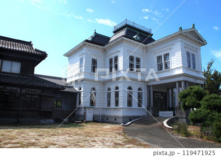 水郷柳川 お堀をめぐる散策コースの景観 柳川藩主立花邸御花 水郷柳川 お堀をめぐる散策コースの景観 柳川藩主立花邸御花 119471925