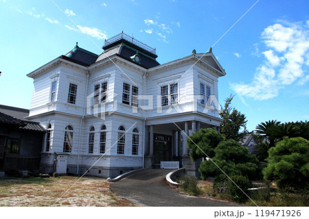 水郷柳川　お堀をめぐる散策コースの景観　柳川藩主立花邸御花 119471926