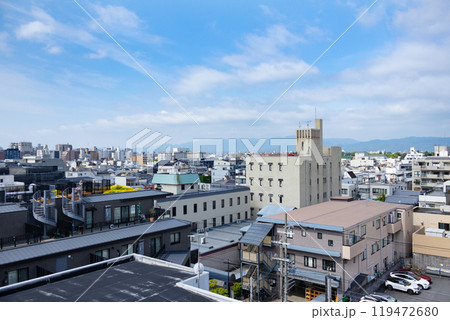 烏丸丸太町交差点周辺 京都の街並み 烏丸丸太町交差点周辺 京都の街並み 119472680