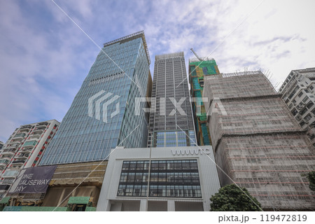 Oct 11 2024 Modern Office Building in Wan Chai Hong Kong 119472819