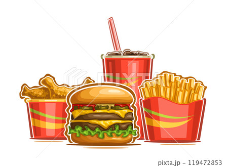 Vector Fast Food Logo 119472853