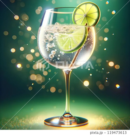 Gin and tonic glass  119473613