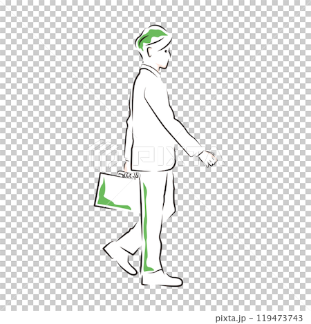 ビジネス｜歩くビジネスマン 119473743