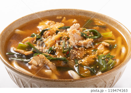 豚キムチ うどん 豚キムチ うどん 119474163