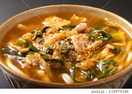 豚キムチ うどん 豚キムチ うどん 119474166