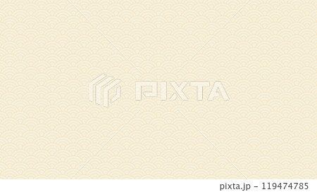 シンプルでおしゃれな和モダンデザインな背景素材 - 日本の伝統な文様の青海波 - 16:9 シンプルでおしゃれな和モダンデザインな背景素材 - 日本の伝統な文様の青海波 - 16:9 119474785