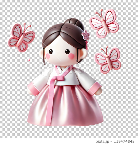 Girl in Hanbok 119474848