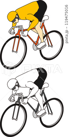 競輪の男子選手のイラストセット 競輪の男子選手のイラストセット 119475016