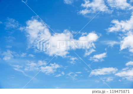 青空 秋の空 10月 空素材 【東京都】 119475871