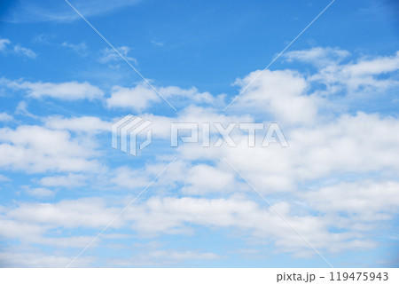 青空 秋の空 10月 空素材 【東京都】 119475943